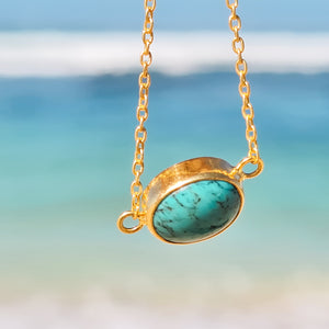 Pirus Turquoise & Gold Bracelet