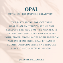 Load image into Gallery viewer, The Adjustable White Opal ring