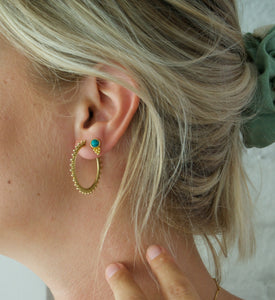 Mini Turquoise stud earrings