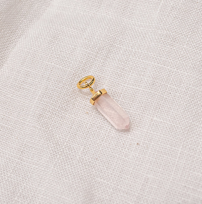 Rose Quartz crystal pendant