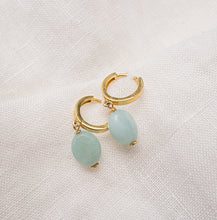 Load image into Gallery viewer, Amazonite Hoops