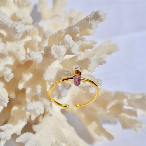 Dainty on sale amethyst ring