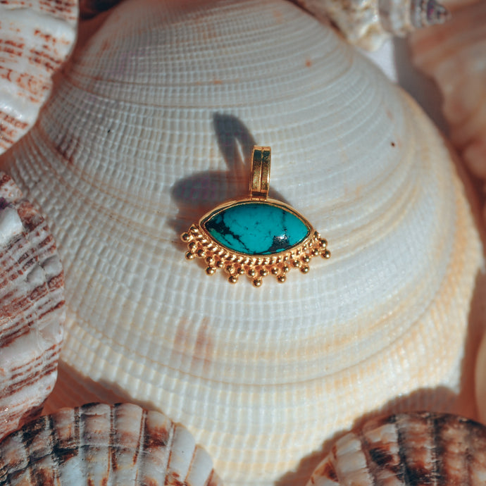 Mata eye pendant - Turquoise