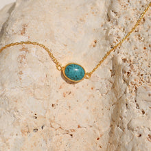 Load image into Gallery viewer, Pirus Turquoise &amp; Gold Bracelet