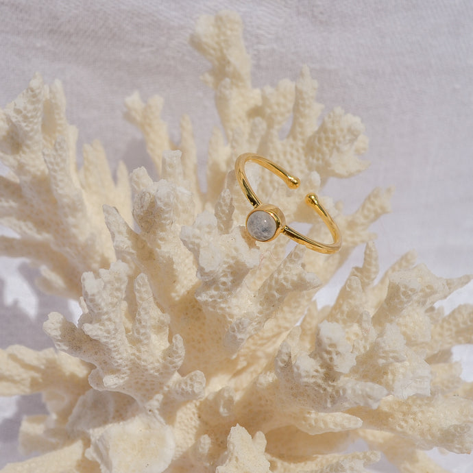 The Adjustable Moonstone ring
