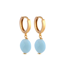 Load image into Gallery viewer, Amazonite Hoops