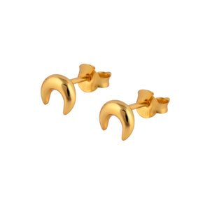 CANTIK Crescent Moon studs