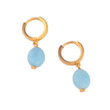 Load image into Gallery viewer, Amazonite Hoops