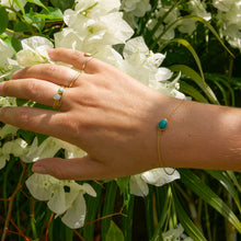 Load image into Gallery viewer, Pirus Turquoise &amp; Gold Bracelet