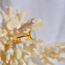 Load image into Gallery viewer, Adjustable Blue Opal ring